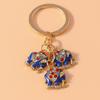 Cute Enamel Ladybug Keychain Animal Keyring Pendants for Car Key Holder Women Girls Handbag Accessories DIY Jewelry Gift