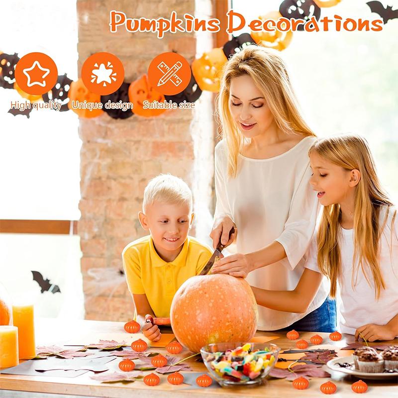 10/20Pcs Mini Plastics Artificial Pumpkin Simulation Vegetable for Thanksgiving Harvest Autumn Home Dining Table Center Decor