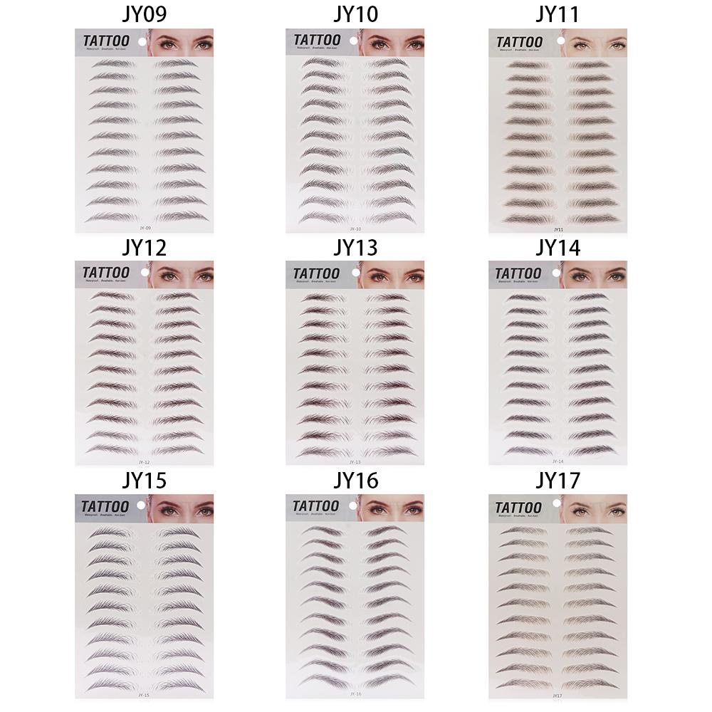 Makeup Lasting Waterproof False Eyebrows Authentic 6D Hair-like Eyebrow Eyebrow Tattoo Sticker