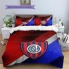Club Atlético San Lorenzo de Almagro Pattern Bedding Quilt Set  Home Decoration  Gift (1 * duvet cover + 2 * pillowcase  without core)