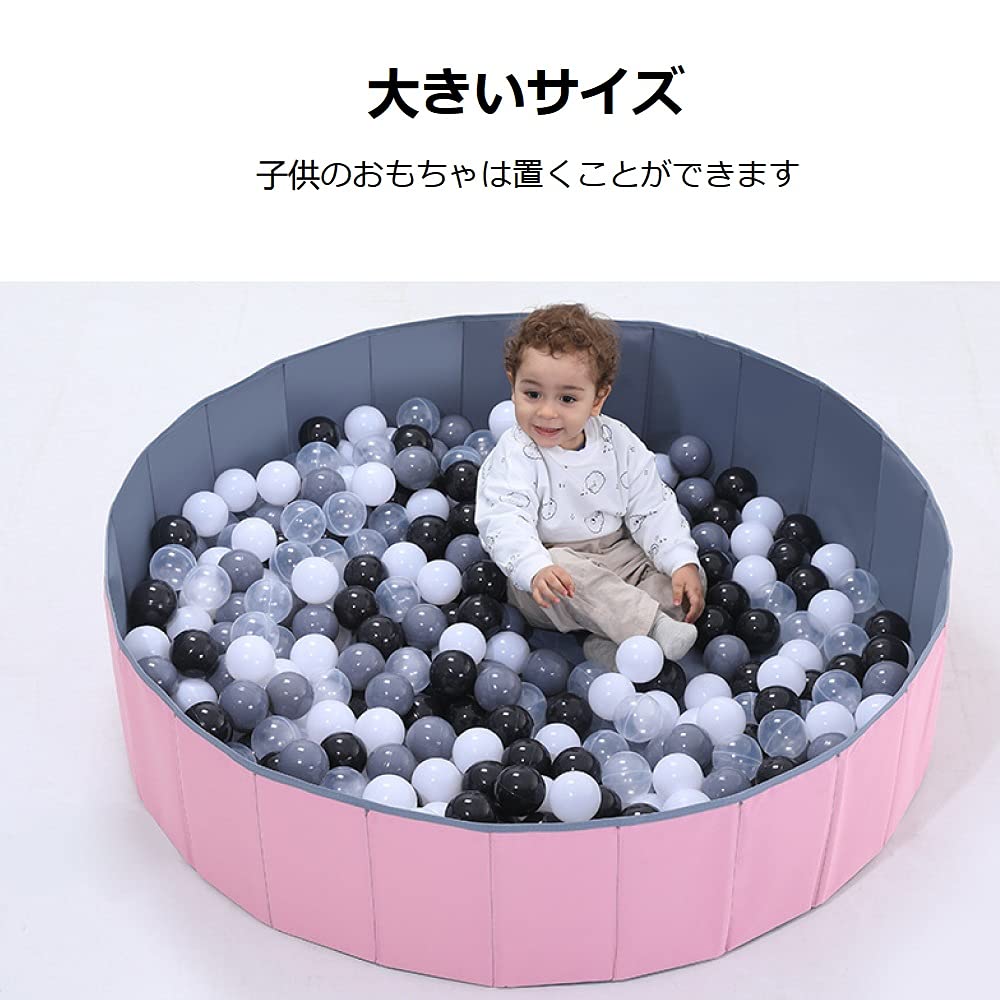 ORFINA Folding Ball Pool Compact Educational Toy for Indoor and Outdoor Game Play Toy Portable Playpen for Kids and Baby Shower Christmas Indoor and
