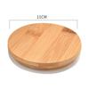 Wood Grain Clear Wooden Reusable Sealing Ring Cup Lid Tea Set Accessories Storage Tank Bamboo Cover
