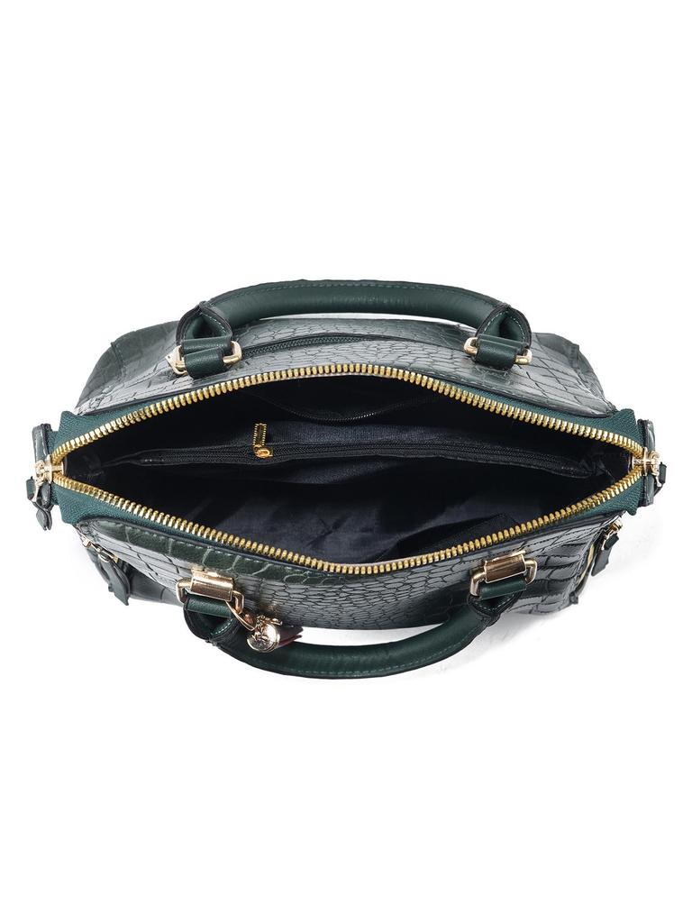 2024 Женский комплект сумок для матери и ребенка с крокодиловым узором: Вместительная, модная сумка через плечо на одно плечо