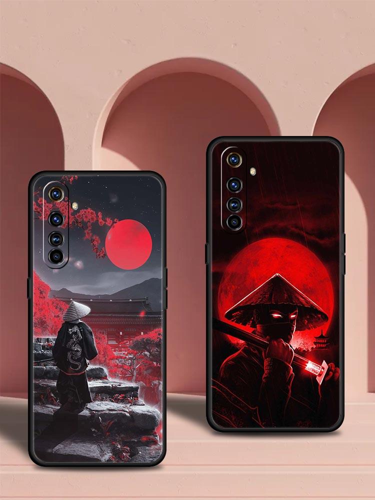 Япония Redsun Samurai Bushido для Realme 11 10 9 8 5G 7 6 GT2 Pro Plus C21 C11 C25 C35 чехол для Realme GT Neo 2 3 3T чехол для телефона