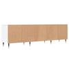 Szafka Pod Tv, Biała, 150X30X44,5 Cm, Materiał Drewnopochodny