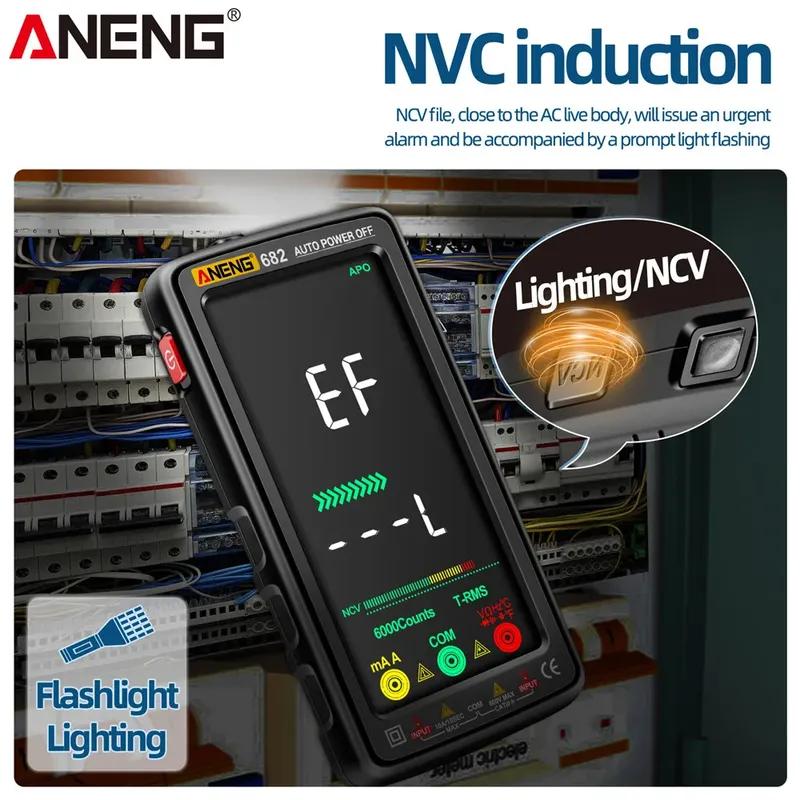 ANENG 681/682/683 Pro 6000 Count Voltage Tester Current Meter Rechargable Digital Multimeter Non-contact Electric Measuring Tool