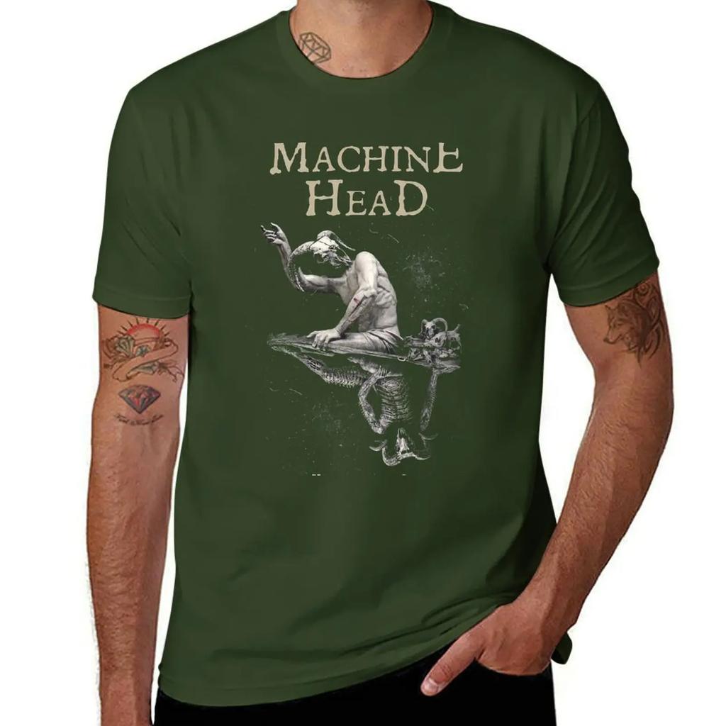 Футболка Machine Head Of Kingdom and Crown оверсайз, черная, стильная, черные футболки для мужчин, новая модель 2025