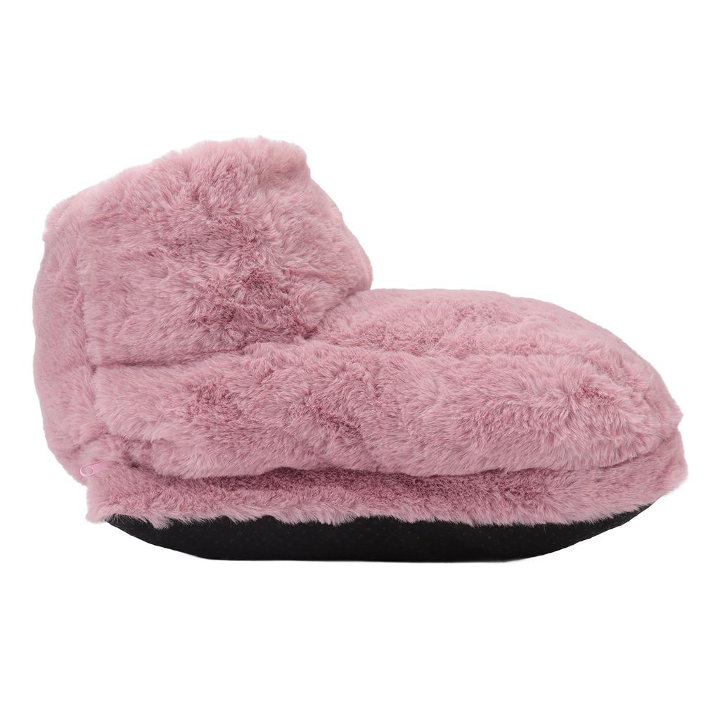 Electric Heated Foot Warmer Pink 5V USB Rechargeable Thickened Foot Warmer Boots for Home Office Dormitory