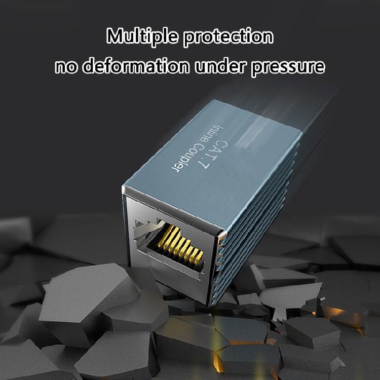 Durability Metal RJ45 Cable Coupler Ethernet Coupler Connectors Reduces Signal Interferences in Home or Office Environment