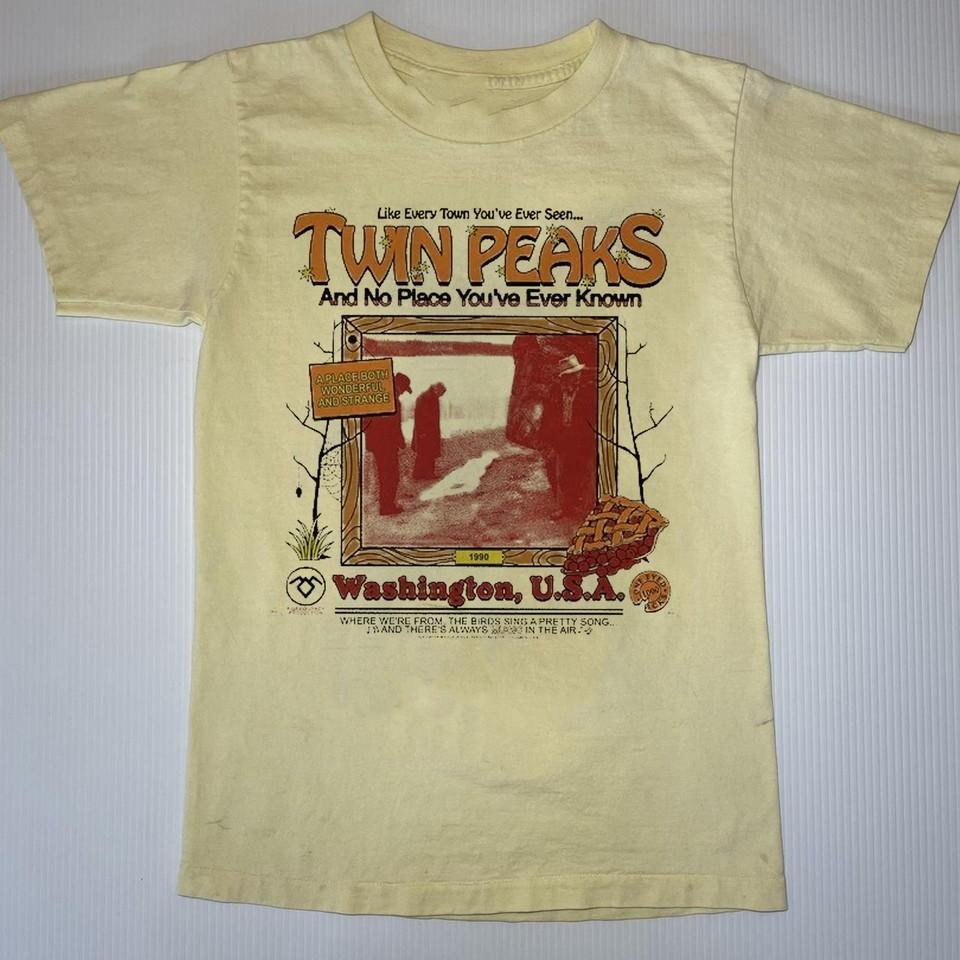Twin Peaks 90s Retro style Yellow short sleeve Unisex T shirt K465