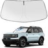 Proadsy 2024 Upgrade Front Windshield Sun Shade Foldable Sunshade Protector Custom Fit 2024 2023 2022 2021 Ford Bronco Sport Accessories