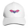 Bisexual Pride Bat Baseball Cap black Visor New In The Hat cute Womens Hats For The Sun Unisexs