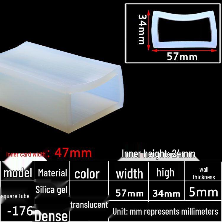 High-Temperature Resistant Silicone Square Tubing: Durable, Customizable, Aging-Resistant Rubber Sheath and Hollow Sealing Strip.
