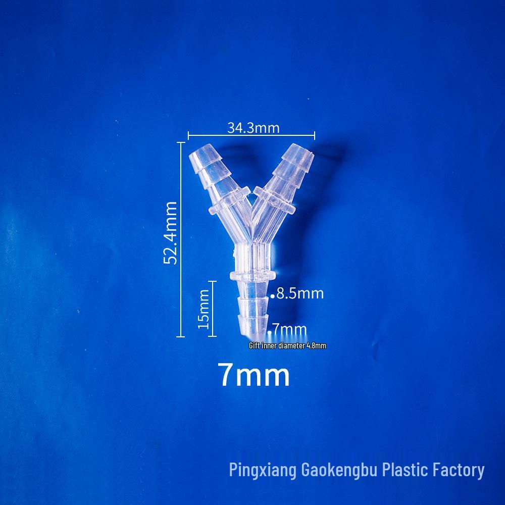 Прозрачный Y-образный пластиковый тройник-адаптер для универсальных водопроводных труб