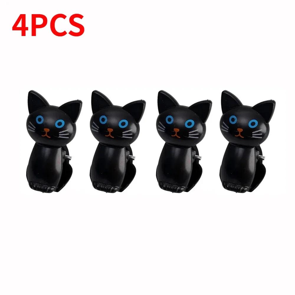 16/2 шт. мультяшные зажимы для еды для кошек, пластиковые зажимы для закусок, хлеба, прищепки для белья, зажим для хранения в домашнем офисе