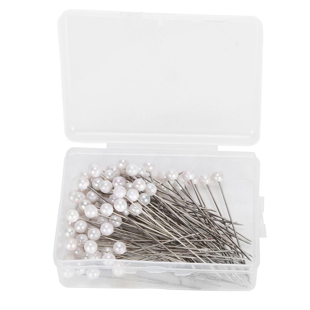 100Pcs Pearl Pins Round Head Fixing Positioning Needles Straight Sewing Decoration Supplies