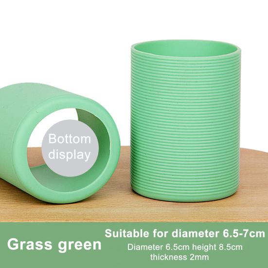 Протектор дна стакана для воды Нескользящий Защищающий от ожогов Силиконовый чехол-манжета для бутылки с водой Фляга