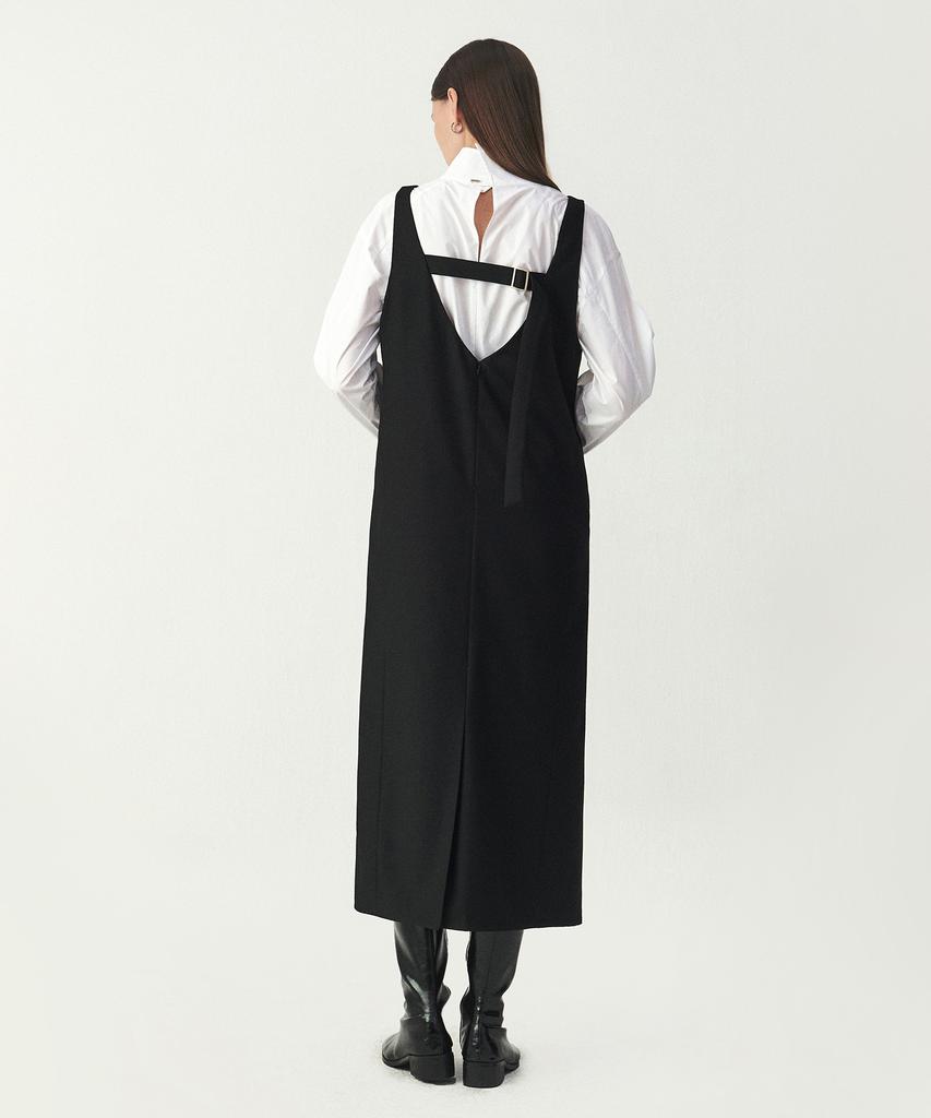 Artid Sleeveless Buckle Dress_Black