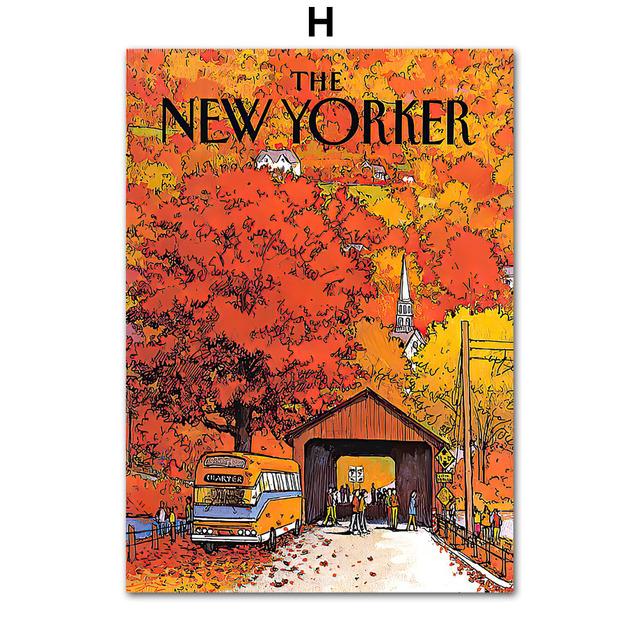 Ballerina Library Lion The New Yorker Magazine Wall Art Canvas Painting Posters And Prints Wall Pictures For Living Room Decor No Frame