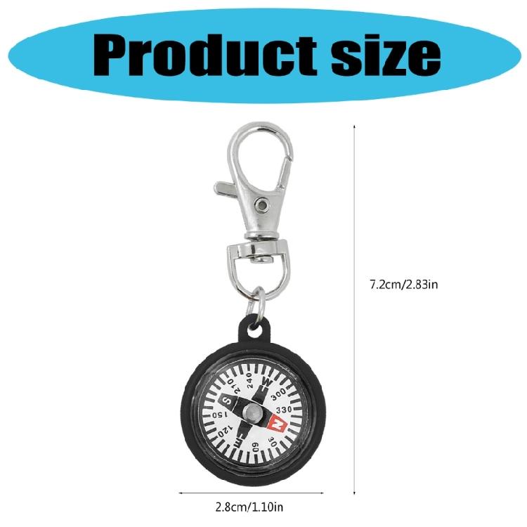 Sturdy Small Compasses Keychain With Floating Dial for High Performances Direction In Outdoor Activities Daily Use