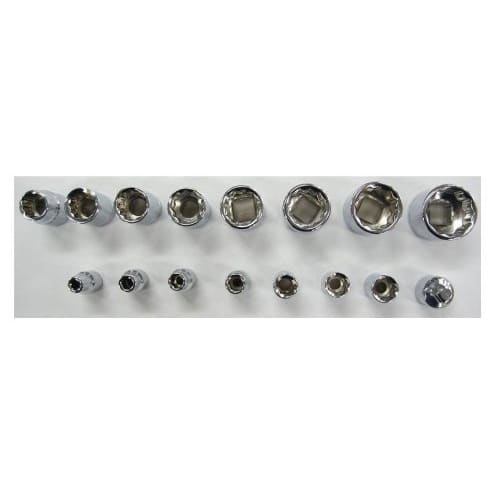 E-Value Garage Tool Set, 60-Piece Set for Motorcycle and Automotive Maintenance, ETS-60G