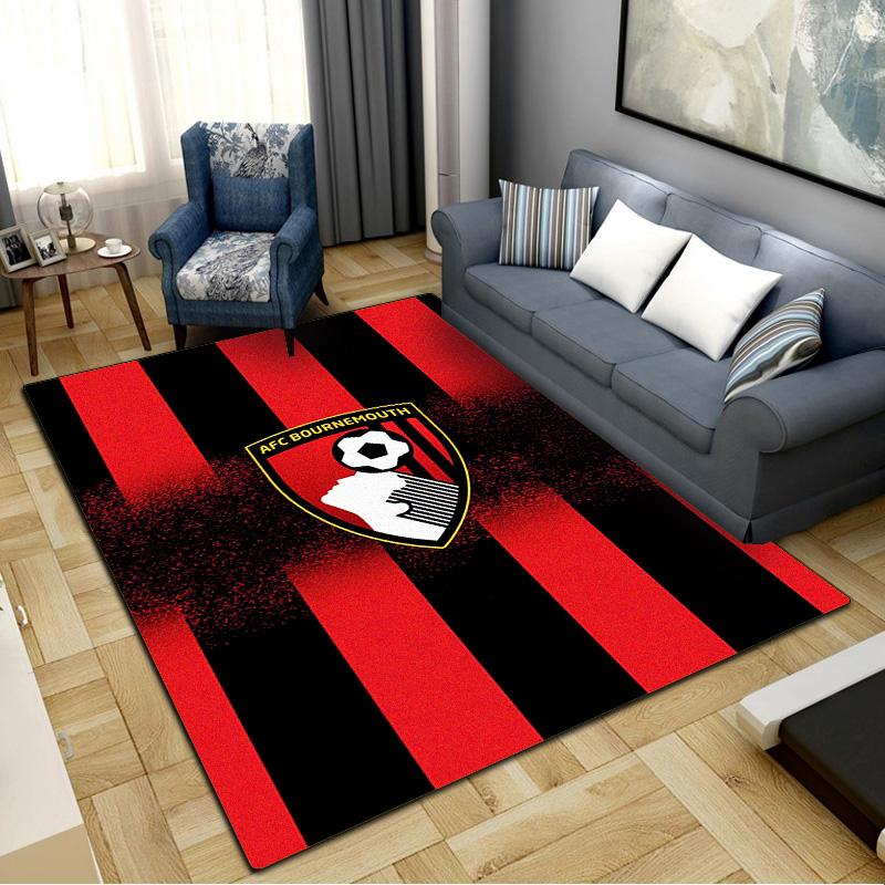 Afc Bournemouth Carpet Rug for Living Room Bedroom Home Sofa Decoration, Kids play Non-slip Floor Mat