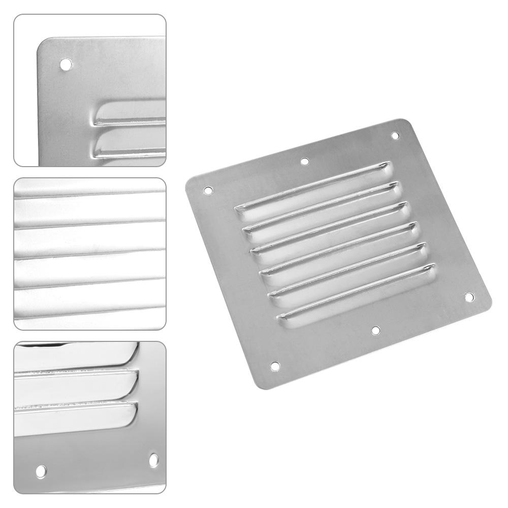 Ventilation Covers Louvered Vent Cover Silver Marine Boat Air Vent Plate RV Trailer