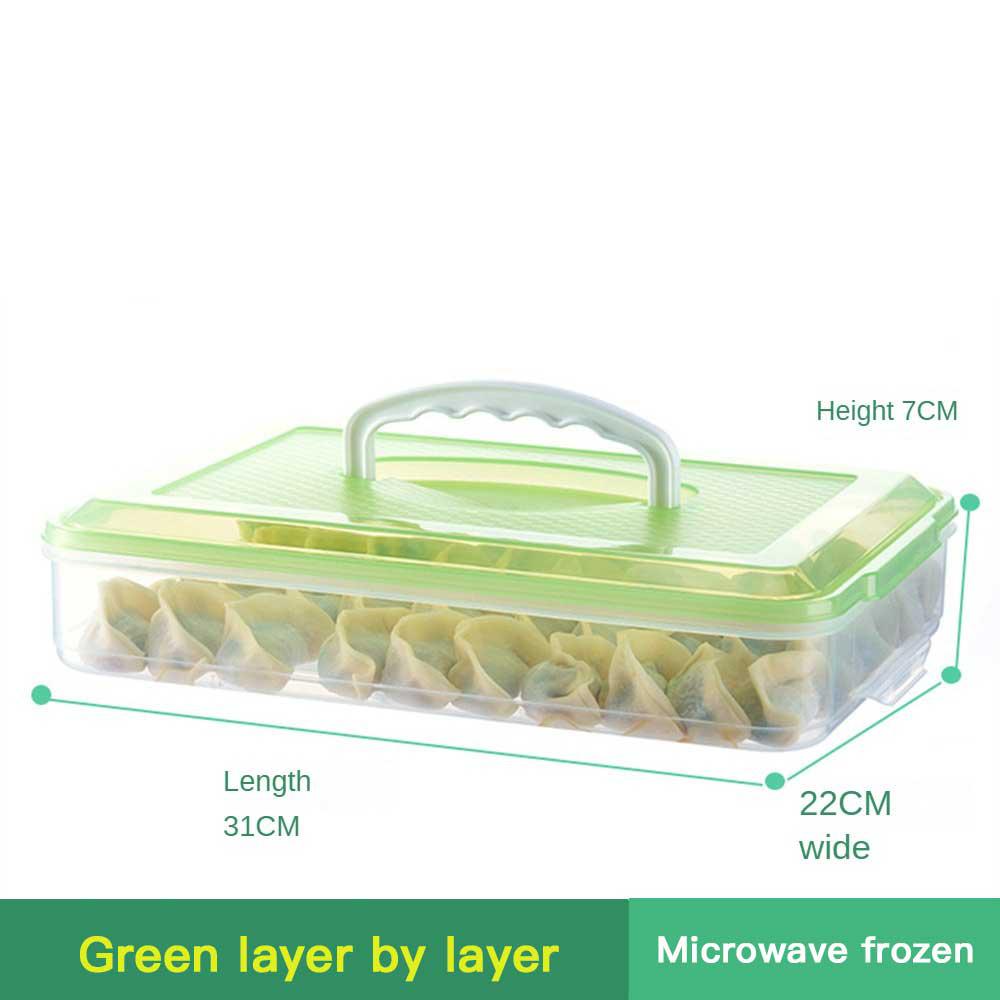 Холодильник Морозильная Коробка 1-3 Слоя Пельмени Пищевой Класс Быстрозамораживаемая Коробка Для Пельменей С Крышкой Коробка Для Сохранения Свежесть