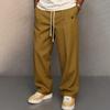 Men's Button Up Comfortable Everyday Straight Urban Style Drawstring Casual Pants