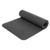 Exercise Mat Black 72x24x0.4in Thick NBR High Safety Anti Slip Texture Easy Furl Pilates Mat for