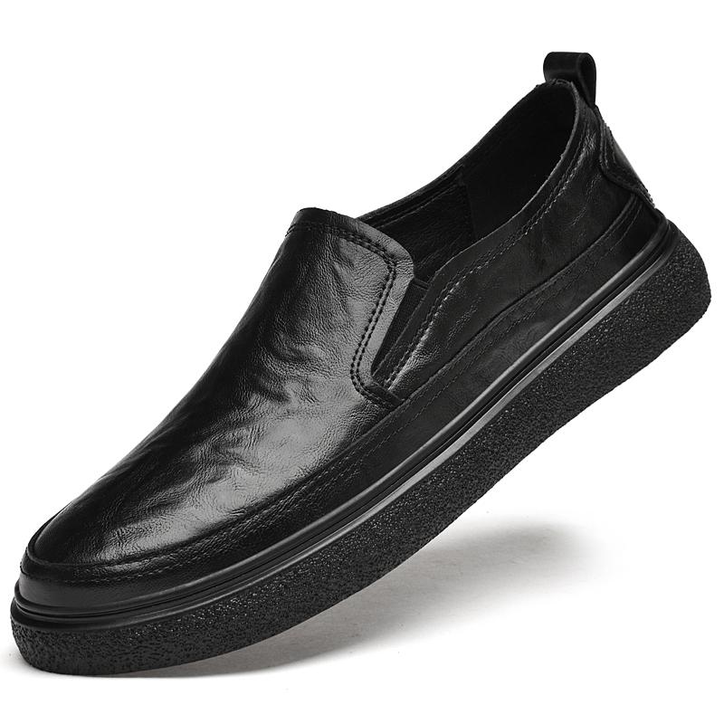 Fashion Comfortable Sports Walking Shoes Comfortable Breathable Men's Flats Genuine Leather Mens Loafers Business Casual Driving Shoes
