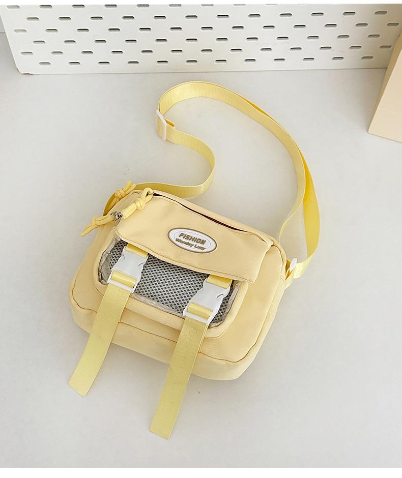 Новый школьный рюкзак большой вместимости 2025 года, сумка-мессенджер, женская прозрачная и универсальная простая наплечная сумка-мессенджер тренд