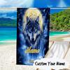 Custom Name Electric Wolf Spirit Microfiber Beach Towel Super Soft & Absorbent for Bath, Beach, Travel  Bath Time Accessory, Fan gifts