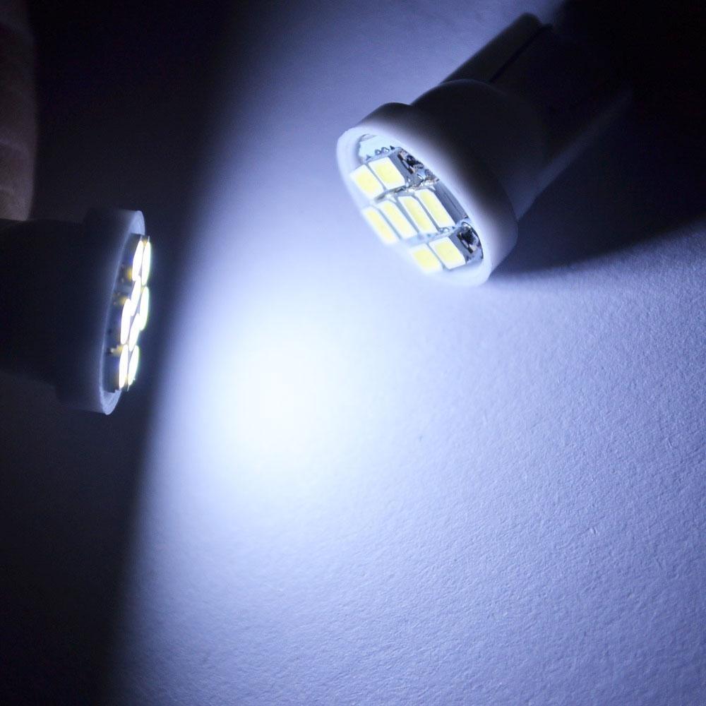 10X T10 1206 8Led Автомобильный светодиодный внутренний свет 194 168 192 W5W 3020 Автоматическое клиновое освещение DC 12 В Лампа номерного знака ParkingTail Light