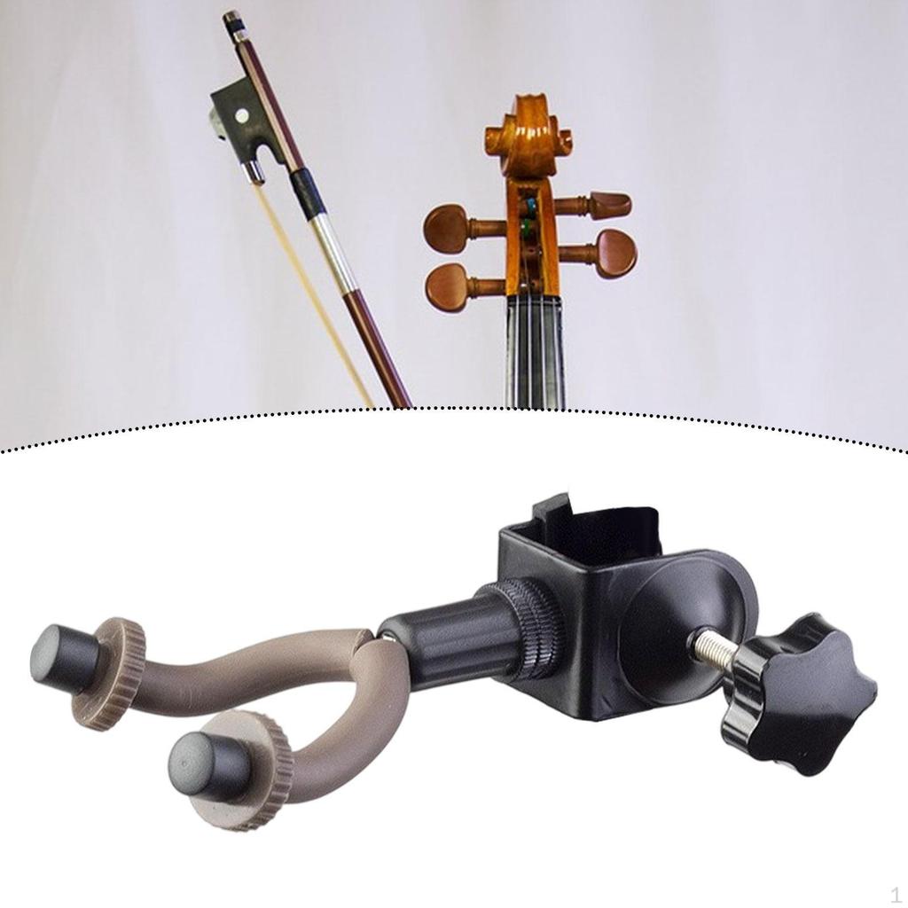 Violin Hanger Compatible with Mic Stand, Holder Designed for Viola and Guitar Use