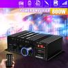 AK380 12V Bluetooth Power Amplifier Home Car Class D HiFi Amp Max 800W Stereo BASS Audio Amps Support FM MP3 Player USB SD Input