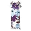 Women's Summer Casual Fashion Floral Print Short Sleeve Round Neck Pocket Dress