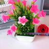 Прекрасный искусственный цветок в горшке, изысканная яркая имитация