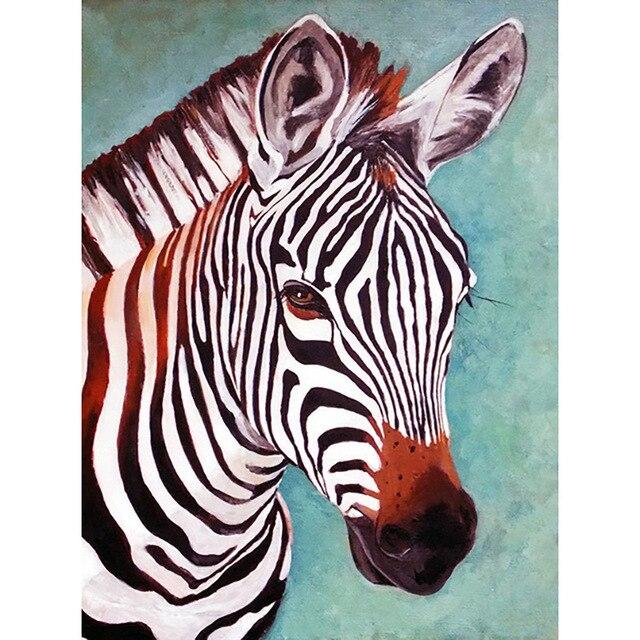 5D DIY алмазная живопись Зебра полная квадратная круглая дрель вышивка крестиком животное Алмазная вышивка распродажа мозаичный комплект ремесел домашний декор