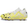Future Match Artificial Turf Ag Hg Shock Absorbing Durable Soccer Shoes Men Soccer Shoes White Yellow 107372-04