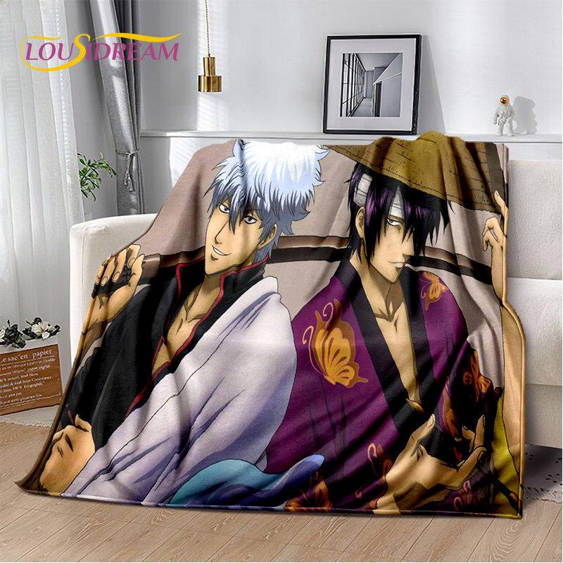 Gintoki Kagura Gintama аниме мягкое плюшевое одеяло, фланелевое одеяло для гостиной, спальни, кровати, дивана, чехол для пикника, детское одеяло