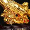 Смола Статуэтка Украшение Рыба Дракон Удачи - Скульптурные Поделки Высокое качество Украшение для Дома Гостиной Офиса Статуэтка Животного