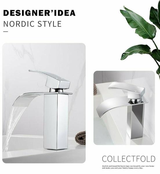 Смеситель для холодной воды, хромированный смеситель с одной ручкой, смеситель для воды, раковина для ванной комнаты