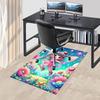 1pc Anime Fairy Chair Mat - Fantasy Floral Office Rug, Non-Slip Carpet for Desk Chairs, Decorative Gift for Anime Lovers, Suitable for Home and Office