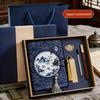 Подарочная коробка со stationery в китайском стиле ко Дню учителя - Набор блокнотов 'Учительская доброта подобна горе'