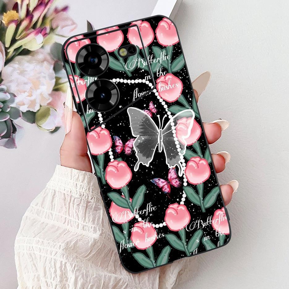 For Tecno Pova 5 Case LH7n Cute Fashion Pattern Cover Soft TPU Phone Cases For Tecno Pova 5 Pro LH8n Pova5 Pro Back Cover Bumper