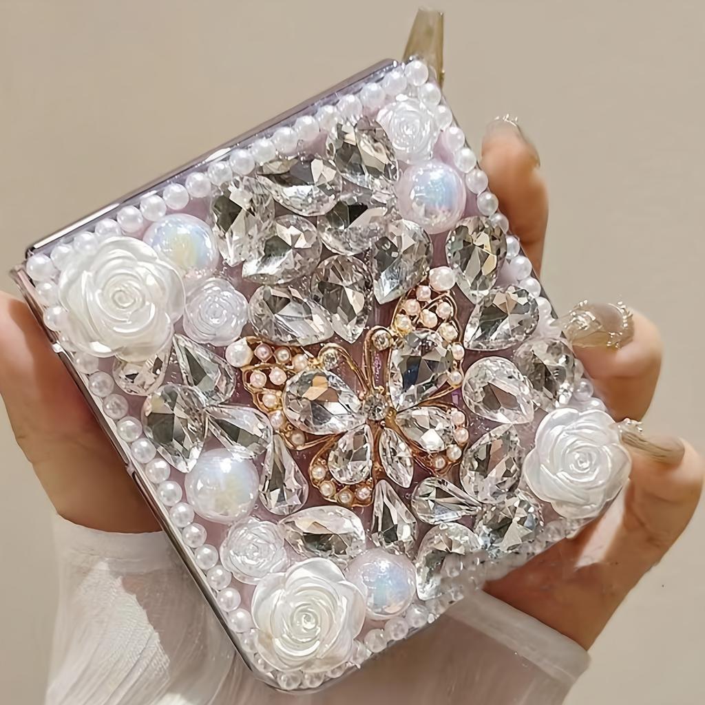 Новый складной чехол Camellia Water Crystal Butterfly для Samsung Galaxy Z Flip 6 5 4 3