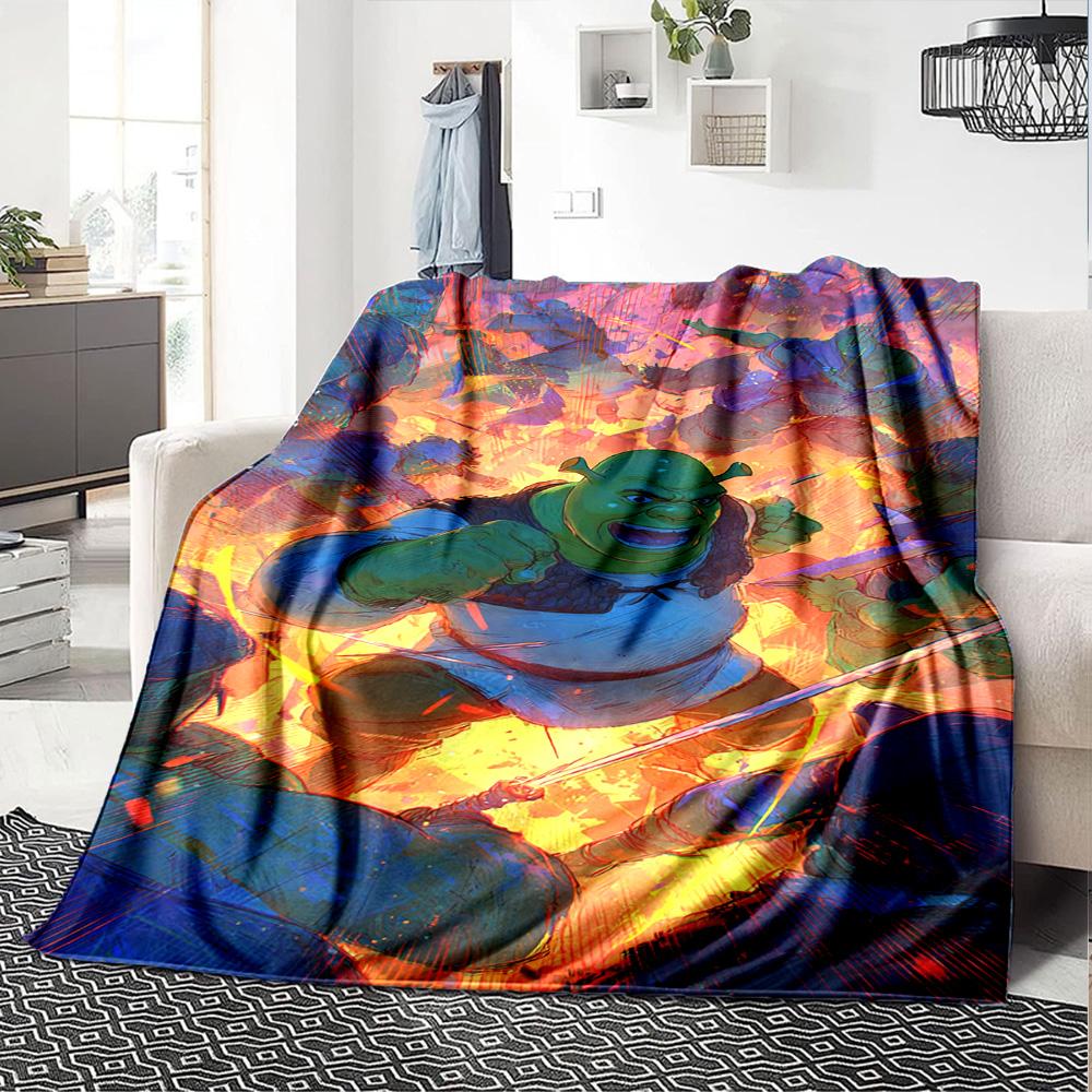 Shrek Blanket Soft Warm Cozy Suitable For Bed Office Chair Seaside Allseason Use Modern Best Holiday Gift For Friends Family