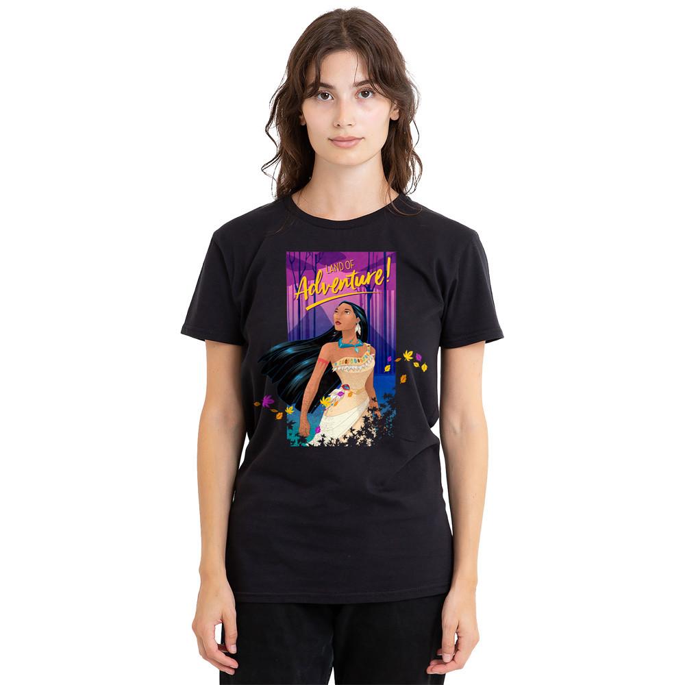Pocahontas Land of Adventure T-Shirt S-2XL, Black