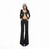 Autumn and winter new American Spice Girls original cow non-fading low-rise sexy micro-horn jeans women